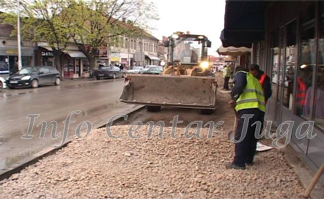 Leskovac: Uskoro novi trotoar u delu ulice Južnomoravskih brigada