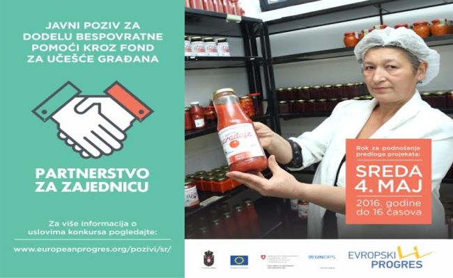 Novi konkurs Evropskog PROGRESa za partnerske projekte opština i organizacija civilnog društva