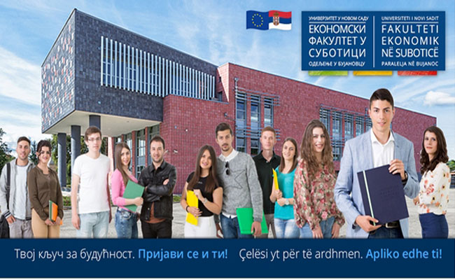 Poziv za upis studenata na Ekonomskom fakultetu u Bujanovcu