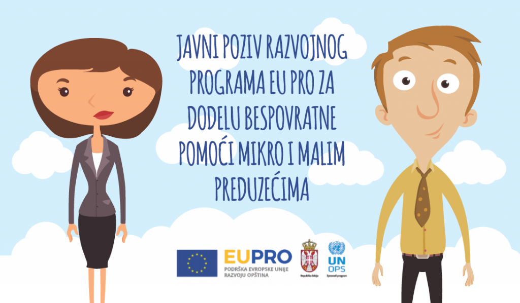 4,5 miliona evra za preduzetnike, mikro i mala preduzeća kroz novi program za lokalni razvoj – EU PRO