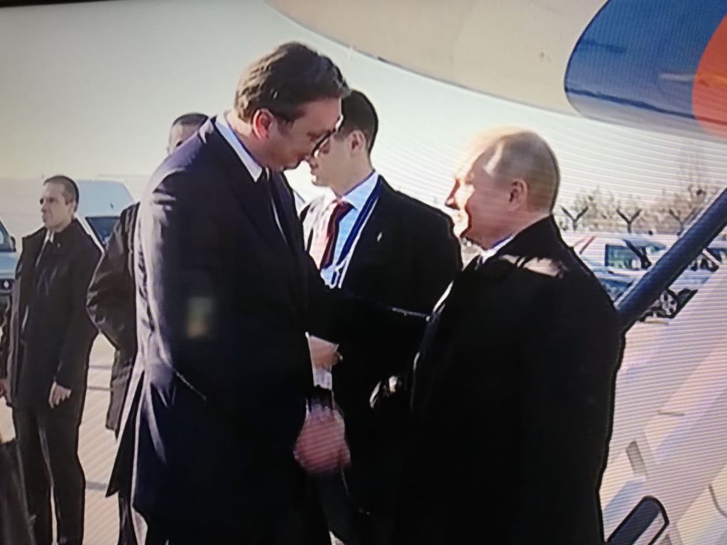 Putin sleteo u Srbiju