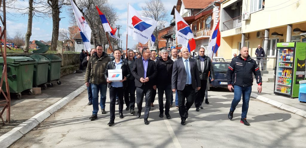 Bojnički SNS prvi na jugu Srbije predao listu listu za parlamentarne i lokalne izbore