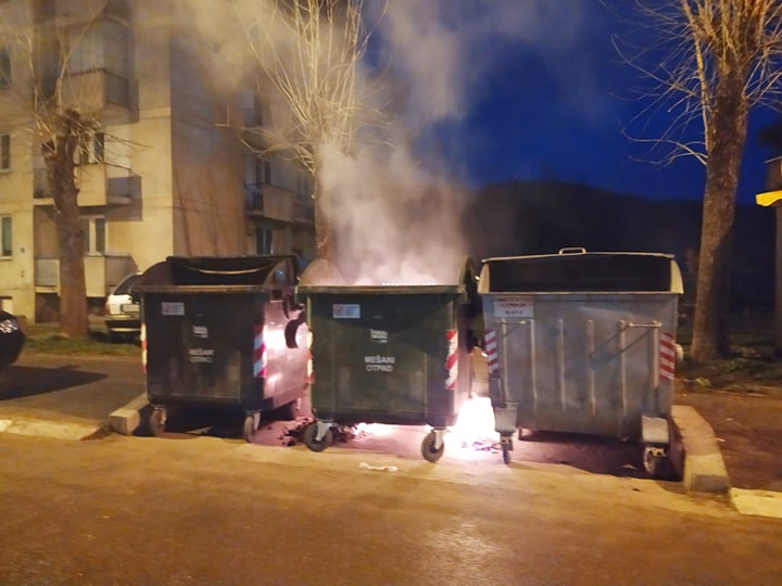 Lebane: Zapaljen kontejner, građani da obrate pažnju na odlaganje pepela