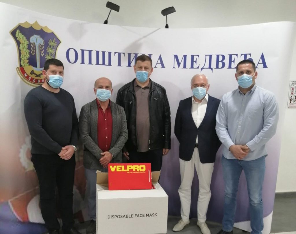 Kompanija “Mercator” donirala opštini Medveđa zaštitne maske