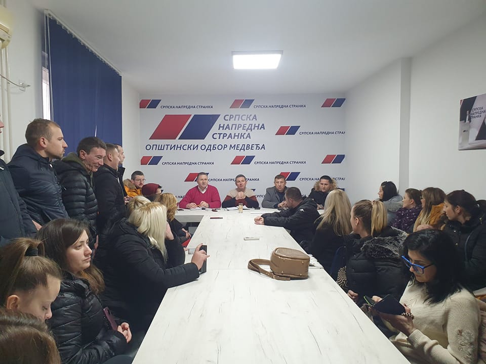 Podrška OO SNS-a Medveđa, predsedniku Aleksandru Vučiću