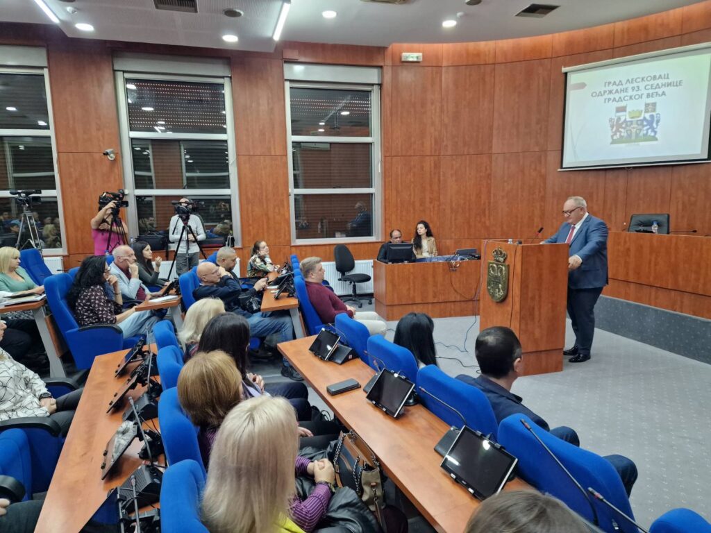Gradonačelnik Leskovca prezentovao rezultate rada na prethodna 93 zasedanja Gradskog veća