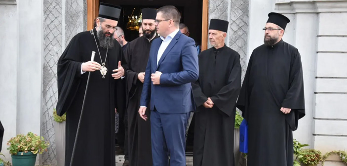 Vladika Arsenije posetio Lebane, Bogdanović najavio nov i moderan izgled hrama i uređenje šetačke zone